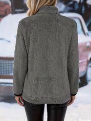 Nathalie Griswold | Plush Sherpa Zip-Up Jacket For Women
