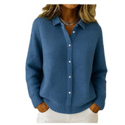 Claire Belmont | Button-Up Knit Cardigan Sweater For Women Long Sleeve