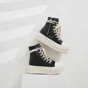 Juliette Savary | Pink Platform High-Top Sneaker Boots For Women