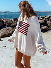 Jordan Westfield | American Flag Knit Sweater For Women
