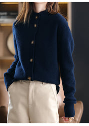 Celeste Armand | Stand Collar Knitted Cardigan Sweater For Women