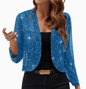 Birdie Milgate | Sequin Shimmer Cropped Jacket For Women