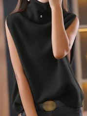 Pauline Ashcombe | Sleeveless High-Neck Vest For Women