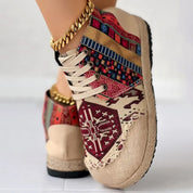 Nathalie Prewitt | Woven Boho High-Top Sneakers For Women