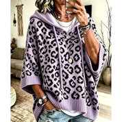 Rosalind Ferreira | Leopard Print Hooded Sweater For Women