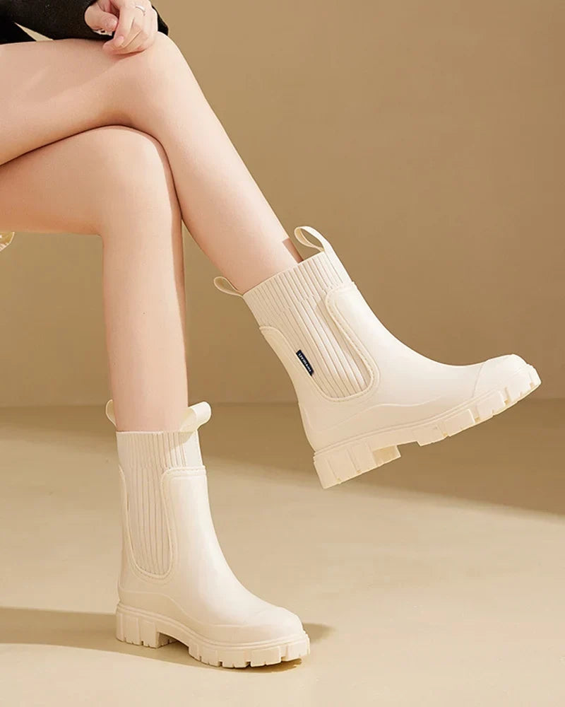 Dilara Marwood | Block-Heel Chunky Chelsea Boots For Women