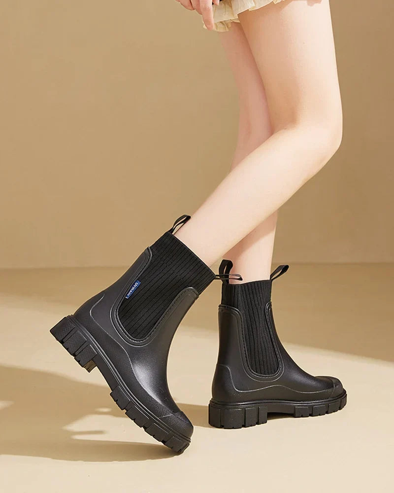 Dilara Marwood | Block-Heel Chunky Chelsea Boots For Women