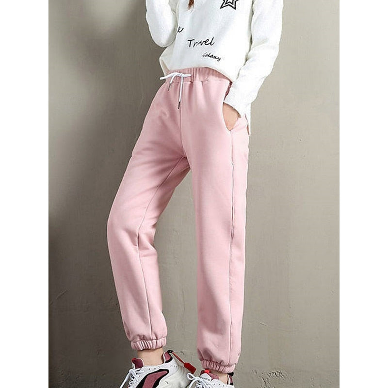 Ondine Fabregues | Cozy High-Waist Fleece Joggers For Women