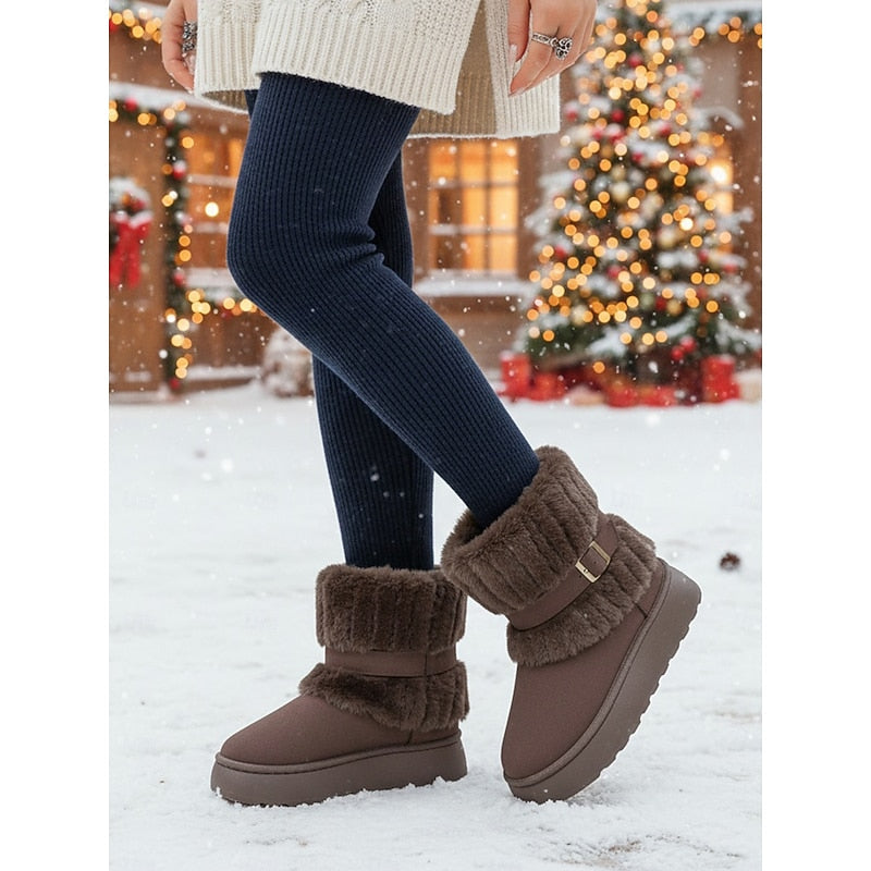 Camille Hawthorne | Cozy Fur-Trimmed Snow Boots For Women