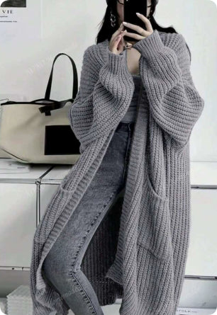 Iris Goldton | Chunky Knit Longline Cardigan For Women