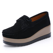 Beatrice Lombard | Tassel Bow Suede Loafers For Women