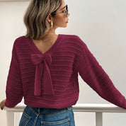 Adrienne Sorbier | Bow-Tie Knit Sweater For Women