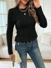 Bianca Verlaine | Cable-Knit Sweater With Crew Neckline For Women