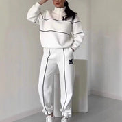 Vanessa Chambord | Half-Zip Lounge Sweatsuit Set For Women