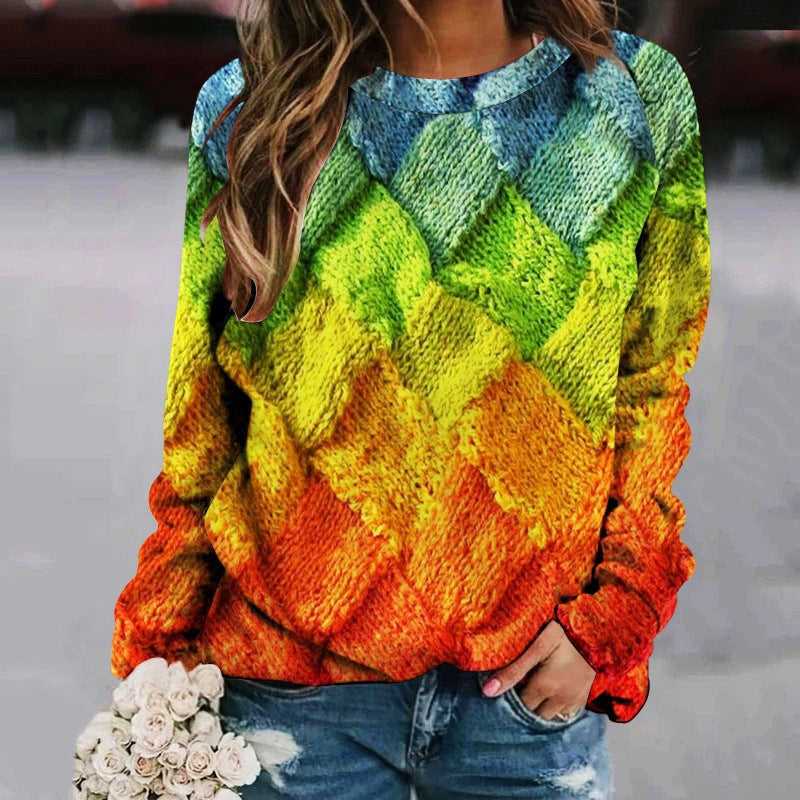 Juliette Beaumont | Patchwork Knit Sweater For Women