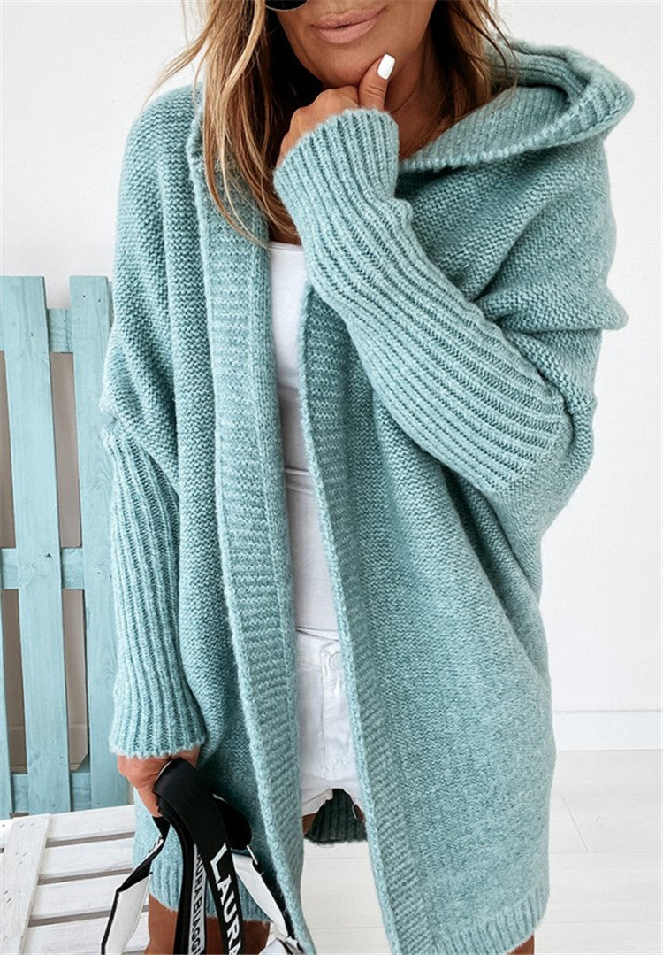 Lila Montrachet | Oversized Hooded Cardigan Sweater For Women