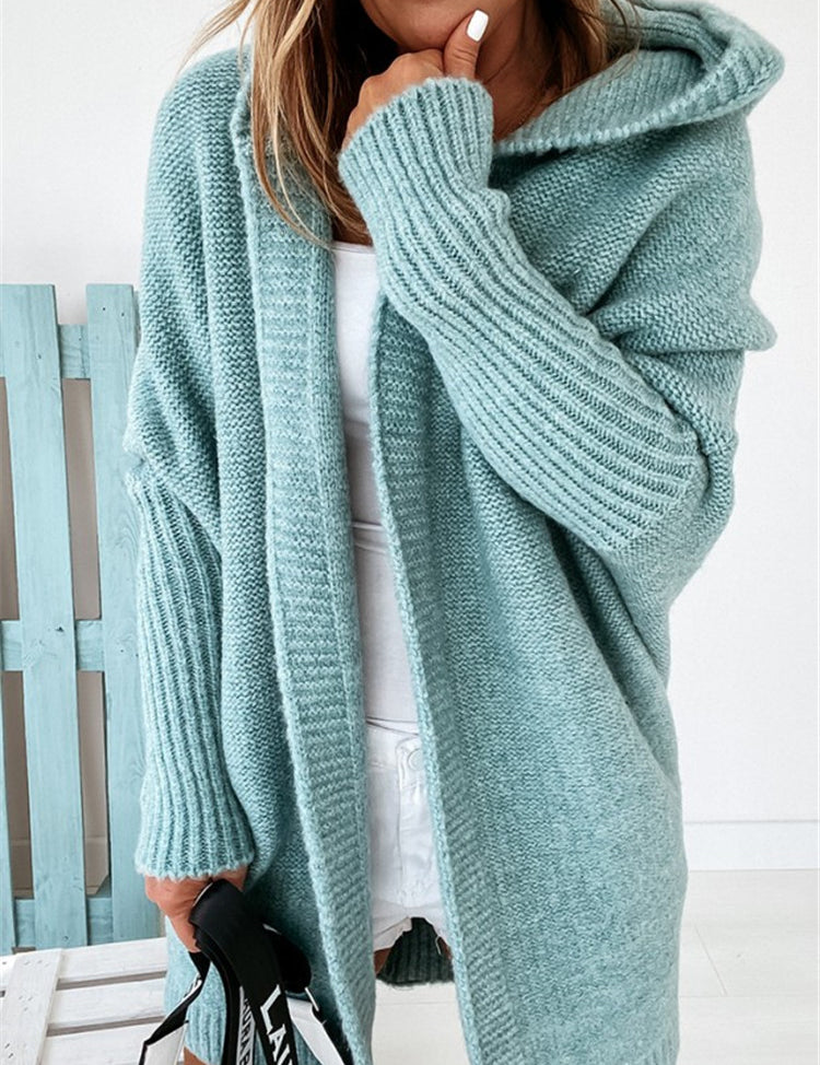 Lila Montrachet | Oversized Hooded Cardigan Sweater For Women