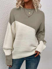 Helene Walbridge | Color Block Relaxed Sweater For Women