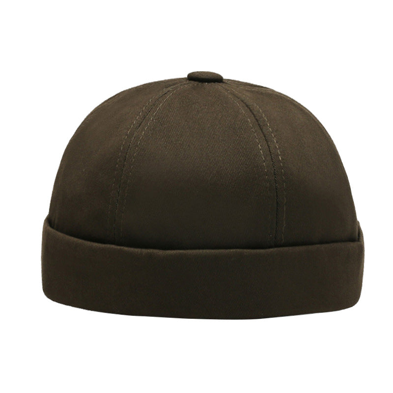 Brimless Beanie Skull Cap Hat - Army Green