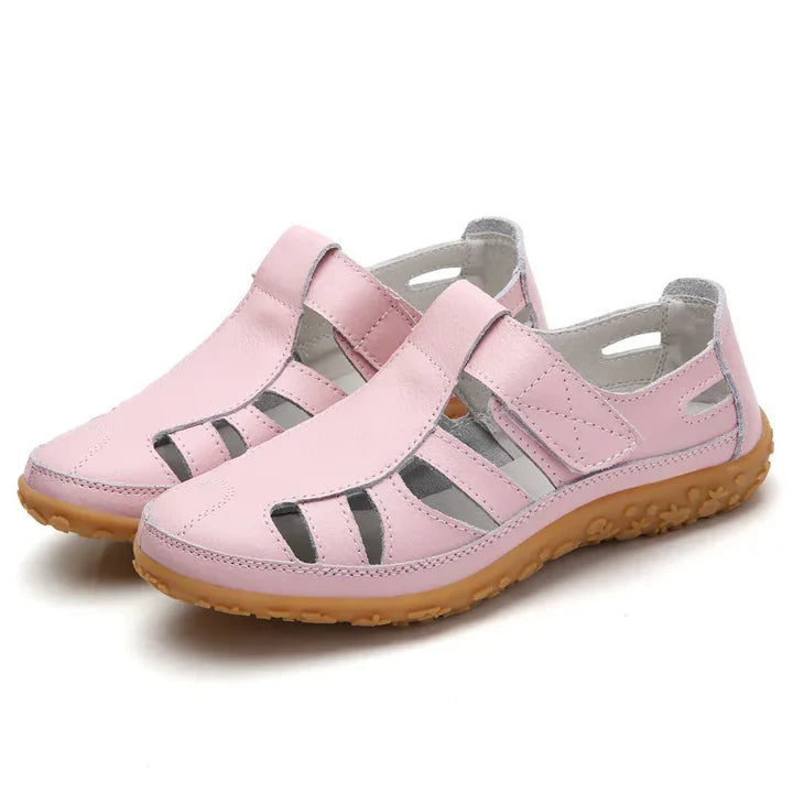 Lorenzo Bellini | Comfort Cutout Leather Sandals For Women