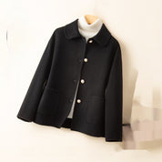 Tillie Morholt | Short Wool Coat With Peter Pan Collar For Women