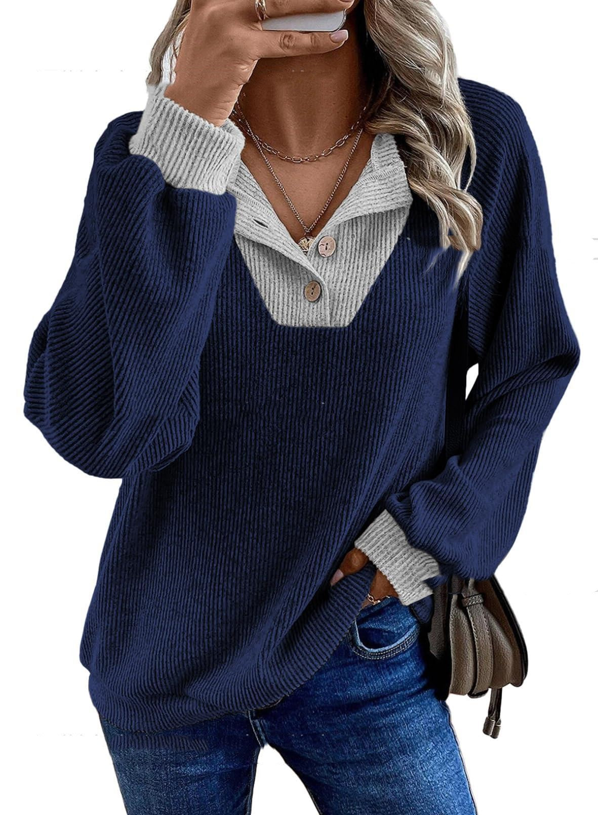 Margherita Fontanelli | Ribbed Knit Collared Sweater For Women
