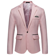 Finn Saxford | One-Button Blazer With Pocket Square For Men