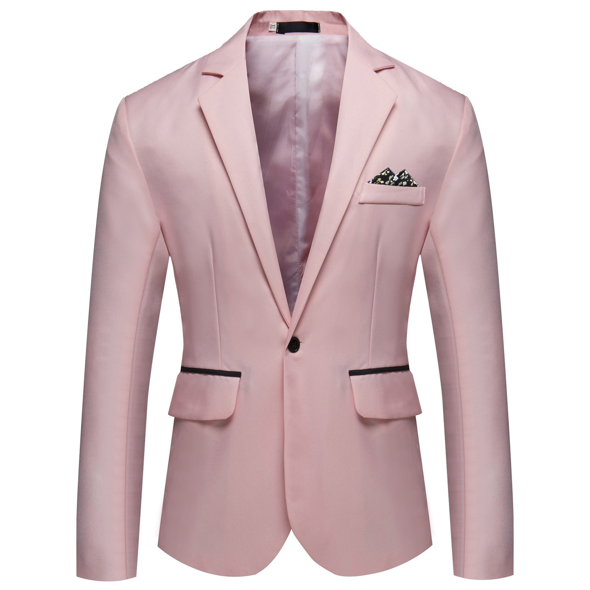 Finn Saxford | One-Button Blazer With Pocket Square For Men