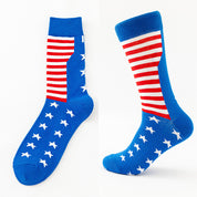 Sylvie Esterhazy | Flag Print Veterans Day Crew Socks Five Pack Unisex & Couples