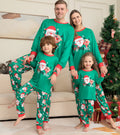 Cozy Noel | Green Santa Print Christmas Pyjamas Unisex & Family