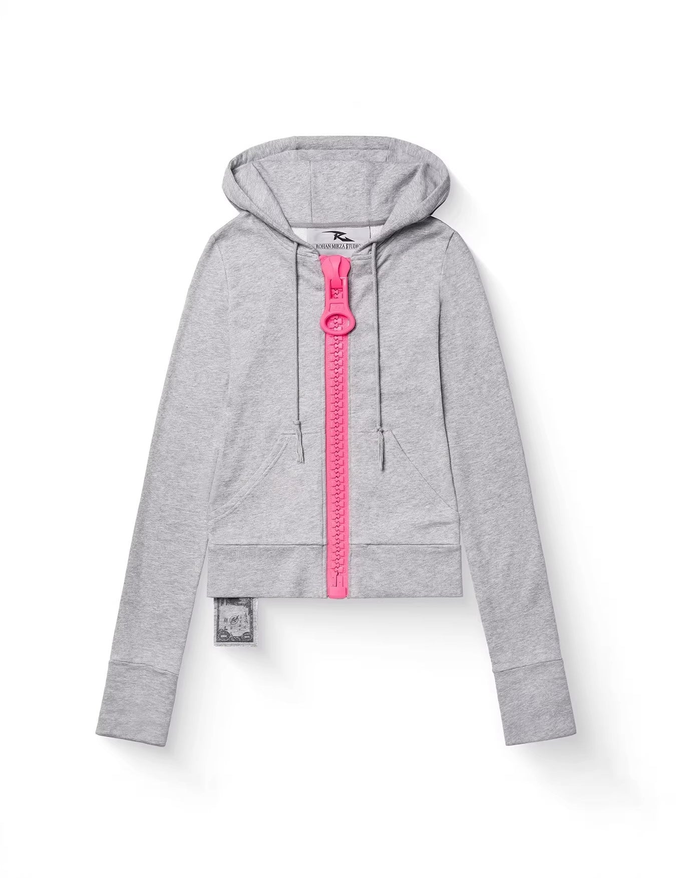 Marceline Auvray | Statement Zipper Hoodie With Thumbhole Cuffs For Women