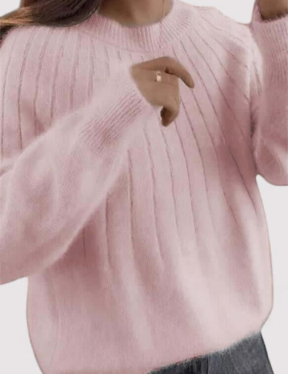 Genevieve Laurent | Soft High Neck Sweater For Women