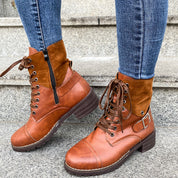 Rosalind Hartwell | Lace-Up Combat Ankle Boots For Women