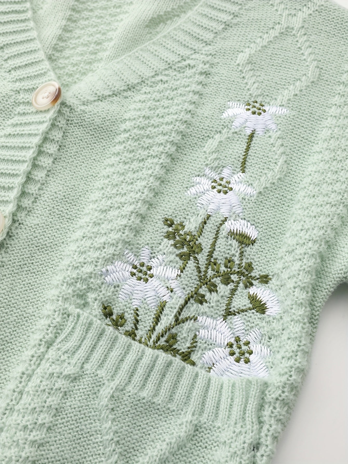 Noémie Lambert | Floral Embroidered Cardigan Sweater For Women