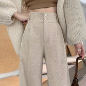 Simone Delatour | Wool-Blend Wide-Leg Trousers For Women