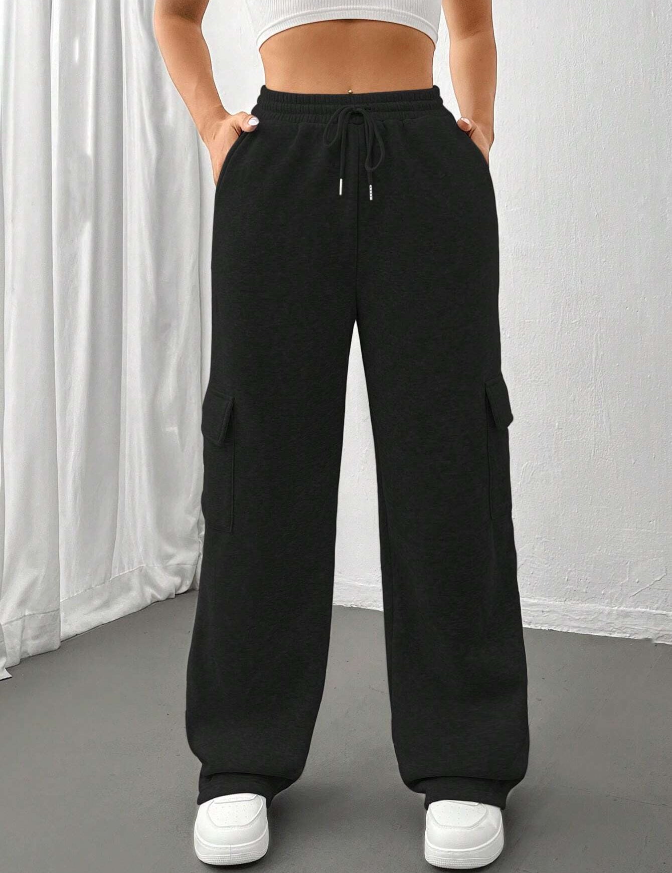 Pauline Rochefort | Cargo Wide Leg Sweatpants For Women