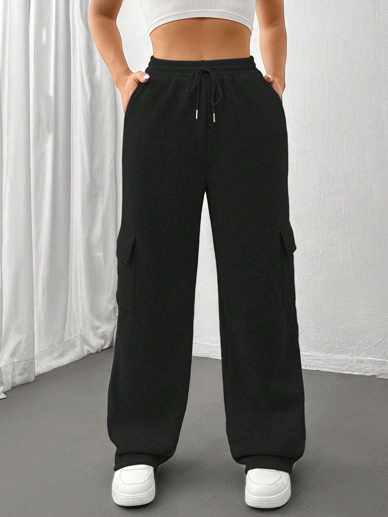 Pauline Rochefort | Cargo Wide Leg Sweatpants For Women