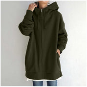 Solene Girard | Zip-Up Fleece Hoodie For Women