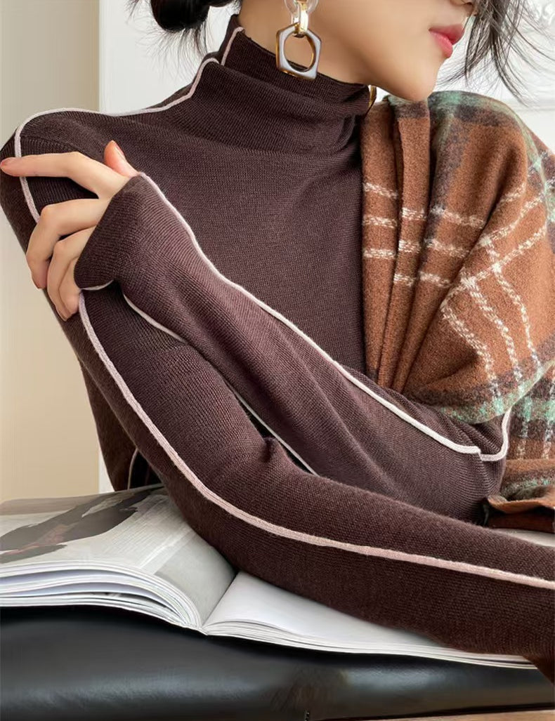 Manon Ricard | French High-Neck Knit Sweater For Women
