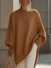Margot Sinclair | Oversized Batwing Knit Pullover Sweater For Women