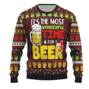 Jingle Frost | Red Dabbing Santa Reindeer Christmas Sweater For Men