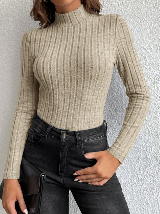 Anaelle Sorbier | Ribbed Half Turtleneck Sweater For Women