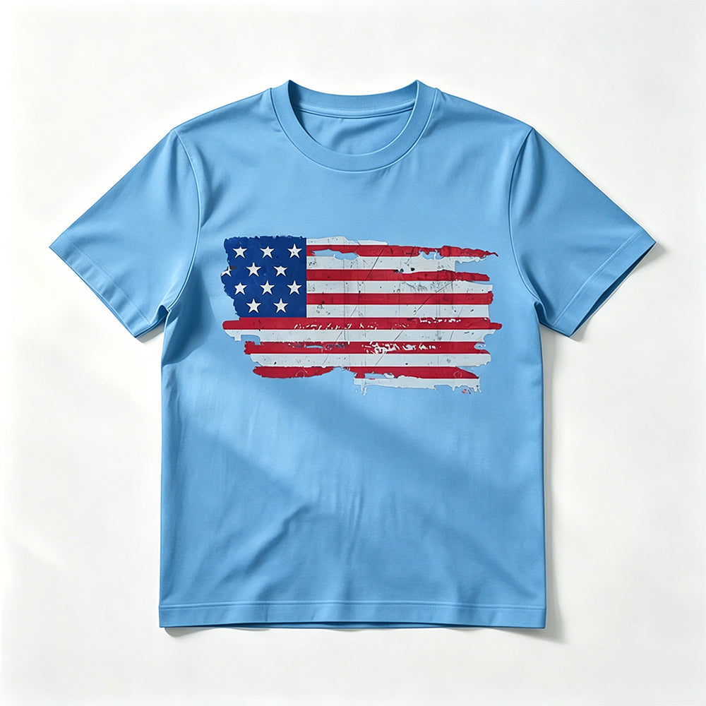 Derek Callahan | American Flag Graphic T-Shirt For Men