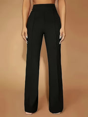Adele Fontenay | High-Waist Wide-Leg Trousers For Women