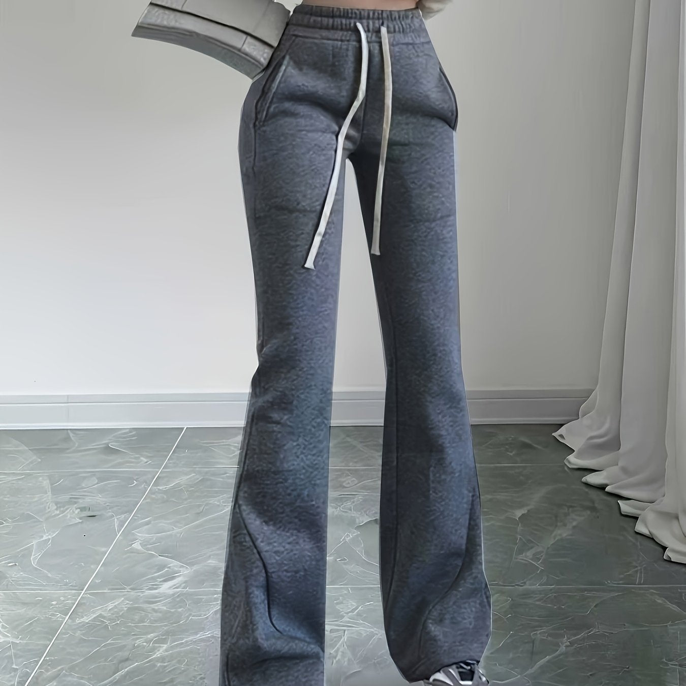 Mireille Auclair | High-Waist Flared Lounge Pants For Women