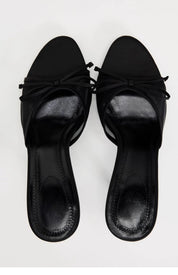 Margaux Chevalier | Bowknot Mesh Heeled Sandals For Women