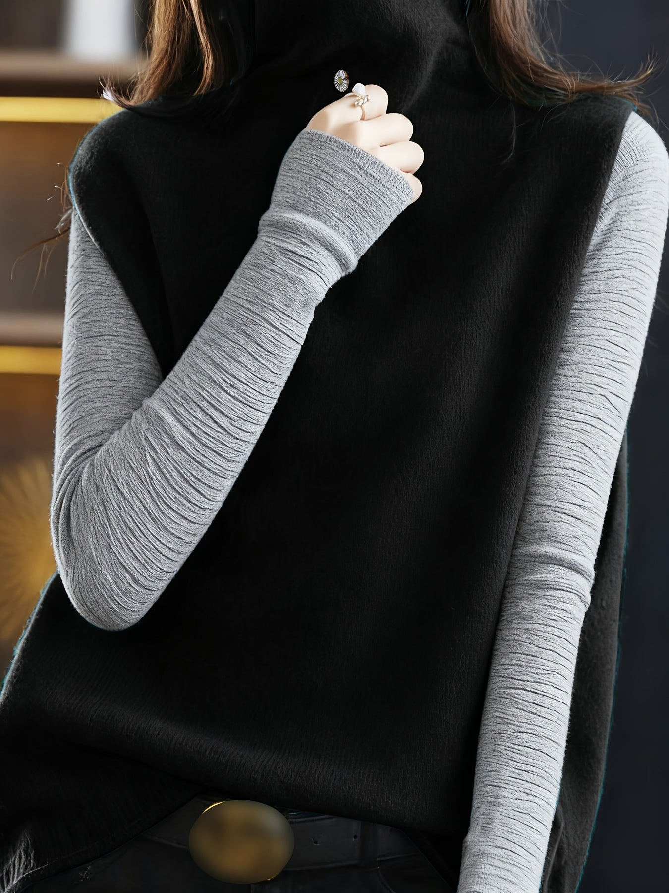 Pauline Ashcombe | Sleeveless High-Neck Vest For Women