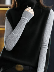 Pauline Ashcombe | Sleeveless High-Neck Vest For Women