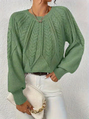 Fabienne Cortland | Cable-Knit Round-Neck Sweater For Women