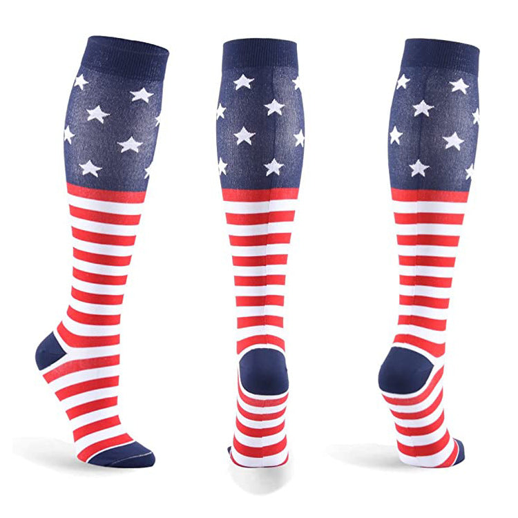Sabine Duvernay | Stars And Stripes Veterans Day Knee High Sports Socks Unisex